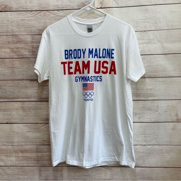 OLYMPICS BRODY MALONE MEN’S GYMNASTICS TOKYO OLYMPICS TSHIRT - Picture 1 of 5